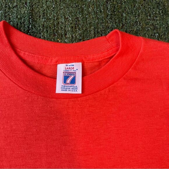 Vintage 80s/90s Logo 7 Cleveland Browns Single Stitch T Shirt - Large - Picture 2 of 7